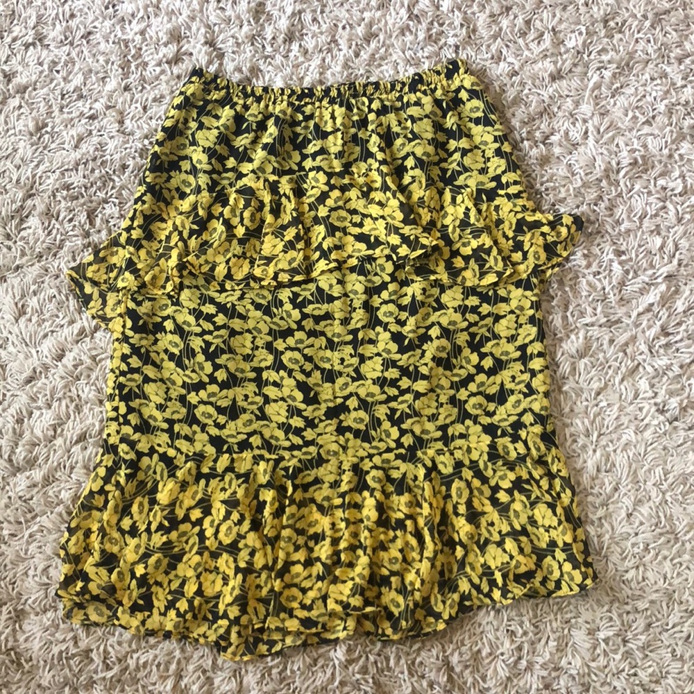Who What Wear Floral Print Skirt